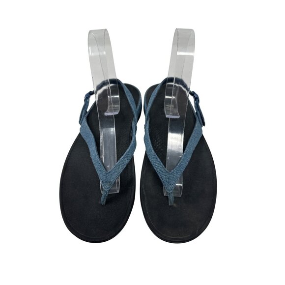 Fit Flop Womens The Skinny Adjustable Denim Strap Sandals Size 7 - Picture 6 of 11